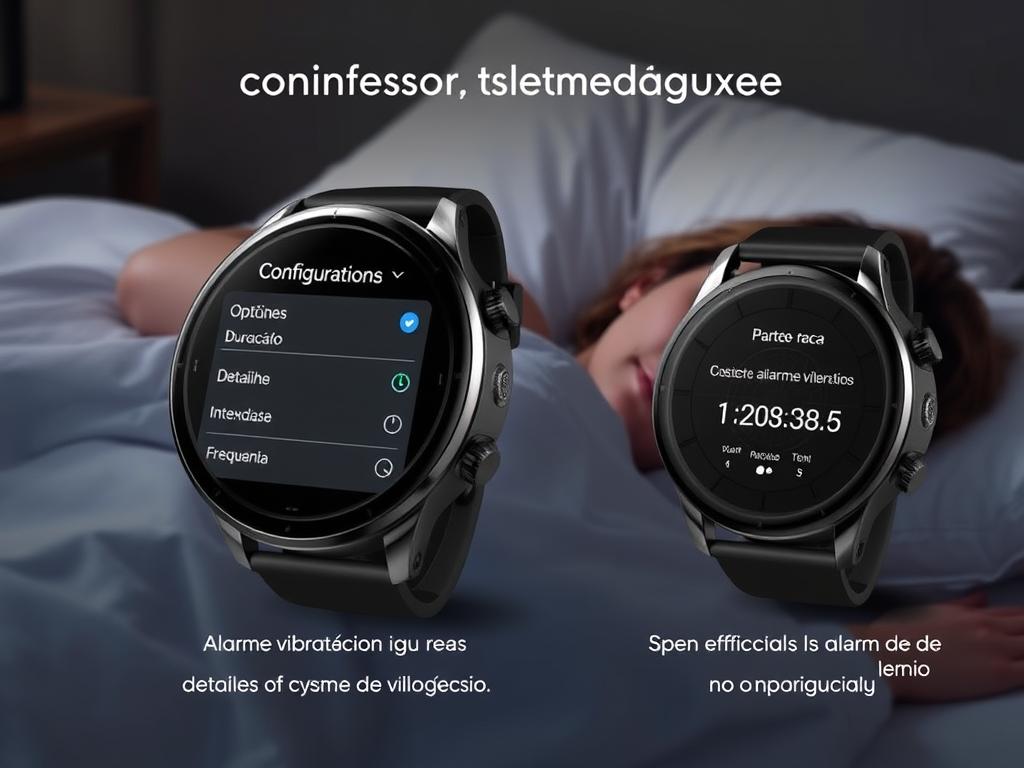 Configuração de alarmes vibratórios para smartwatches