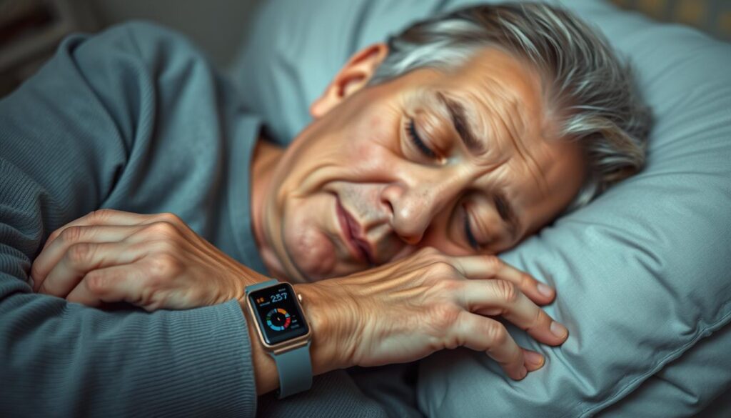 análise de sono leve em idosos com Alzheimer