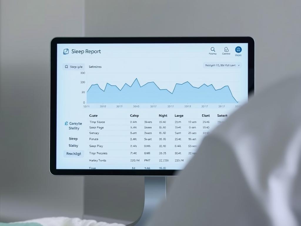 relatório de sono com múltiplos despertares