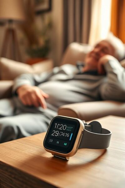 relógios inteligentes para sono em idosos aposentados