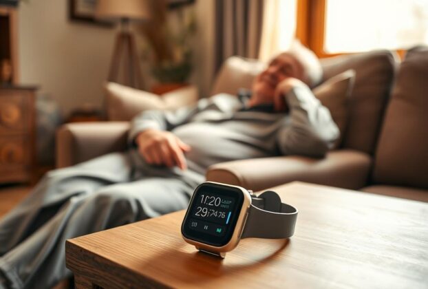 relógios inteligentes para sono em idosos aposentados
