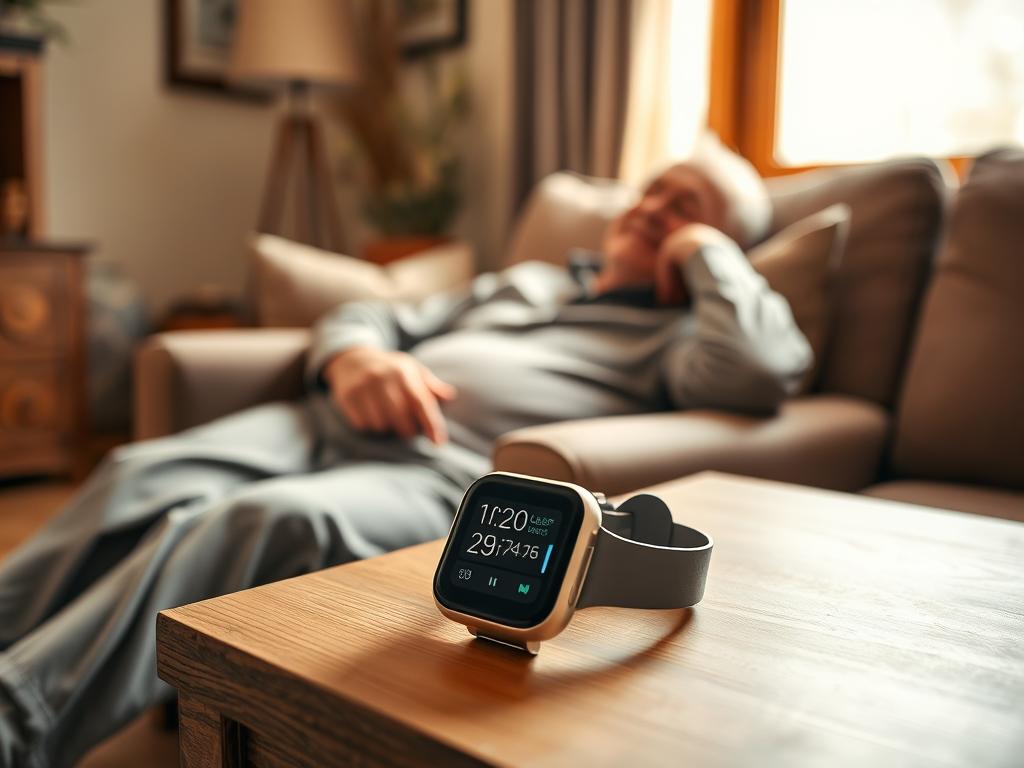 relógios inteligentes para sono em idosos aposentados