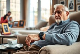 smartwatch com queda e sono para idosos sozinhos