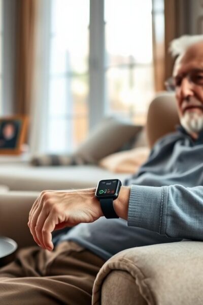 smartwatch com queda e sono para idosos sozinhos