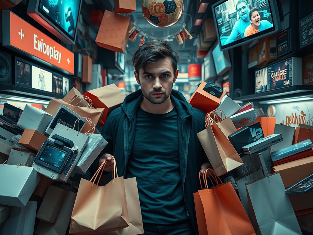 Pessoa buscando felicidade em coisas materiais em vez de colocar Deus no centro