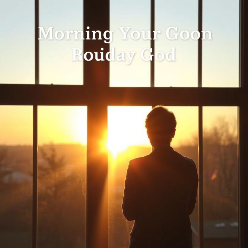 Pessoa em oração matinal, colocando Deus no centro do dia