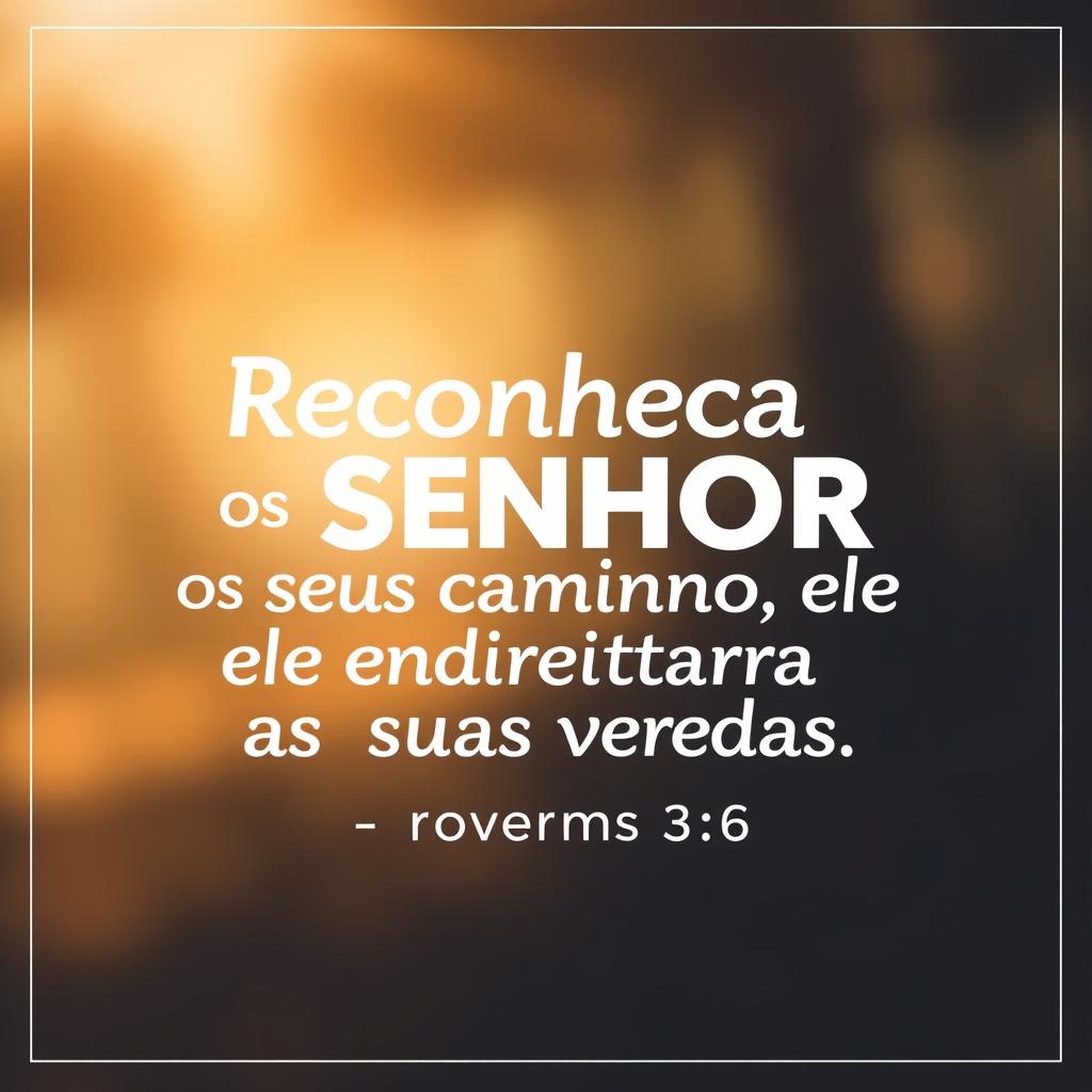 Provérbios 3:6 - Versículo sobre reconhecer Deus em todos os caminhos e escolhas Provérbios 3:6 - Versículo sobre reconhecer Deus em todos os caminhos e escolhas