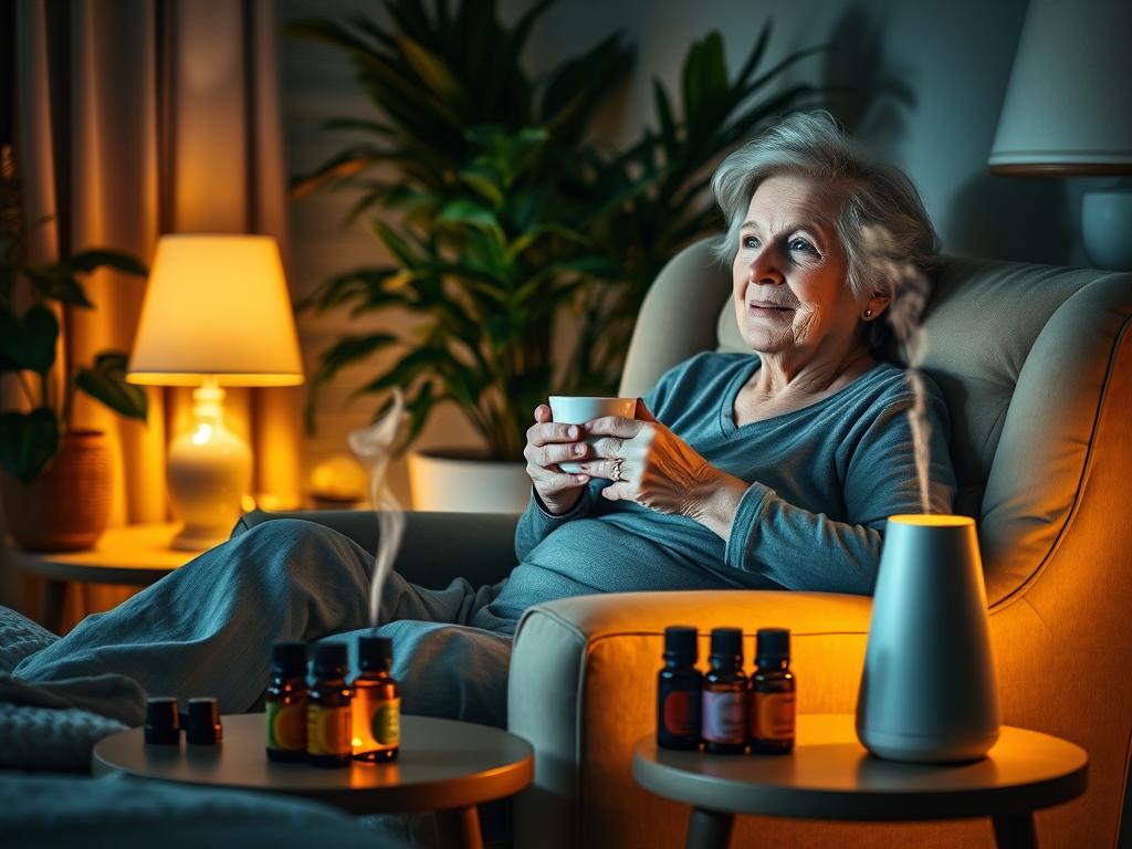 rotina noturna com óleos essenciais